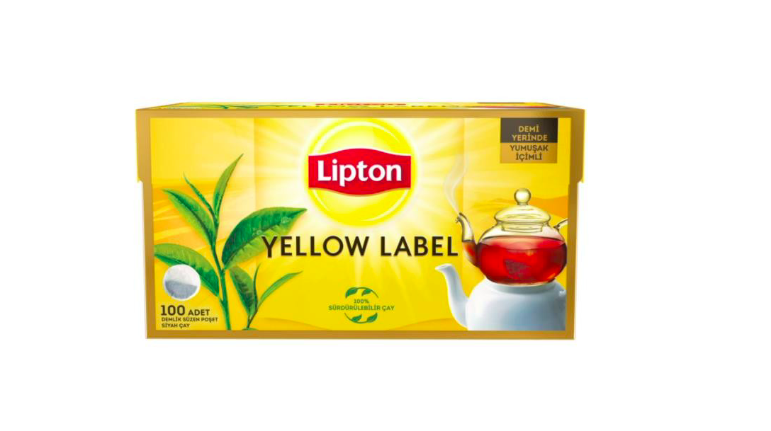 Lipton Yellow Label Demlik Poşet Çay 100'Lü